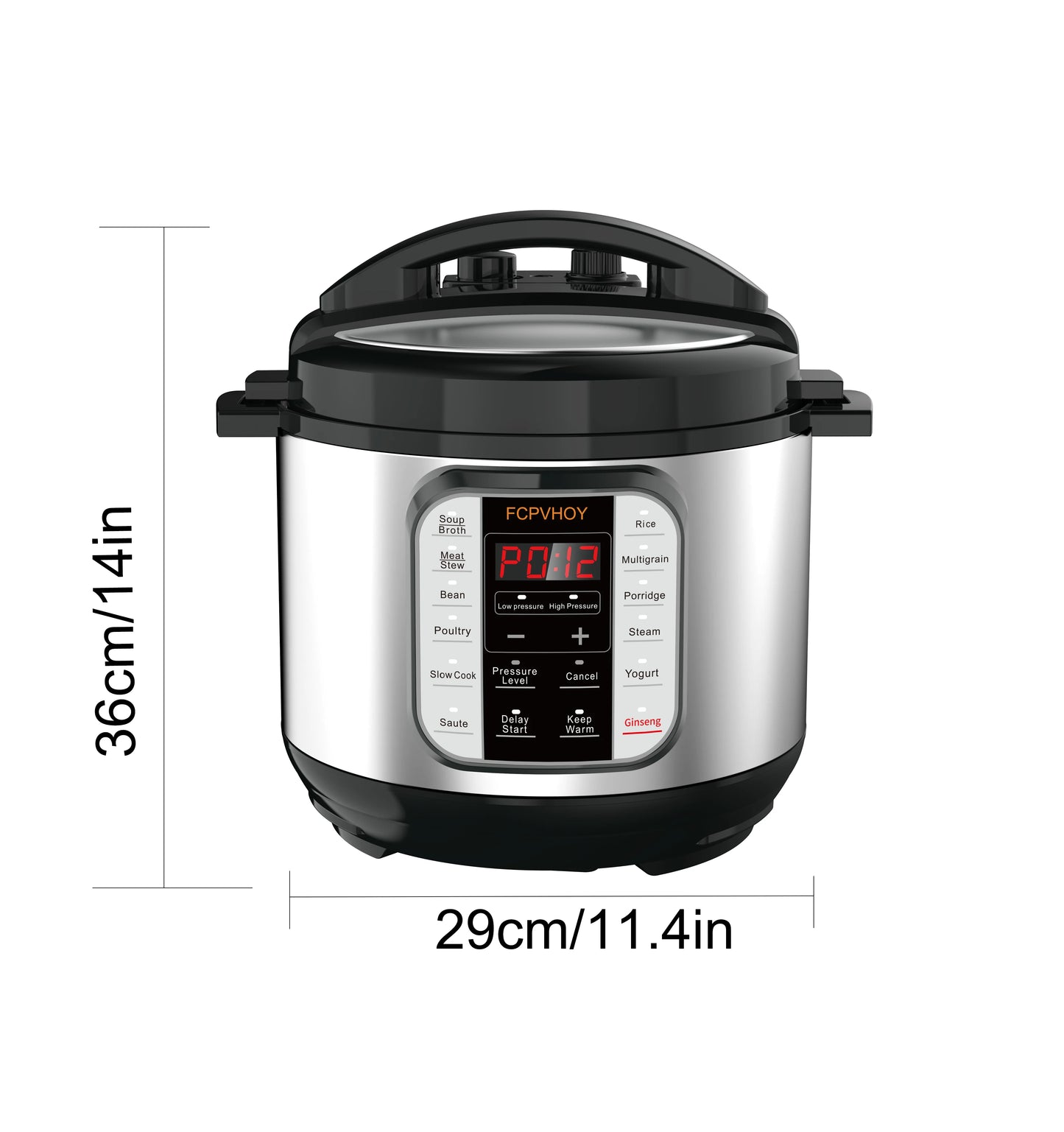 6-Quart Whisper Quiet 12-in-1 Electric Pressure Cooker, Slow Rice Cooker, Steamer, Sauté, Yogurt Maker, Warmer & Sterilizer, Ove