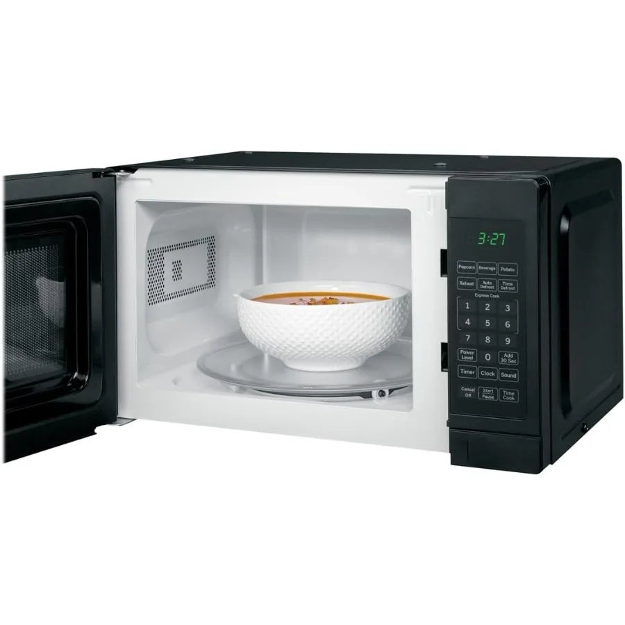 Spacemaker Countertop Microwave Oven 0.7 Cu. FT 700W with Removable Turntable 6 Auto Menus Instant On Controls Easy Auto or Man