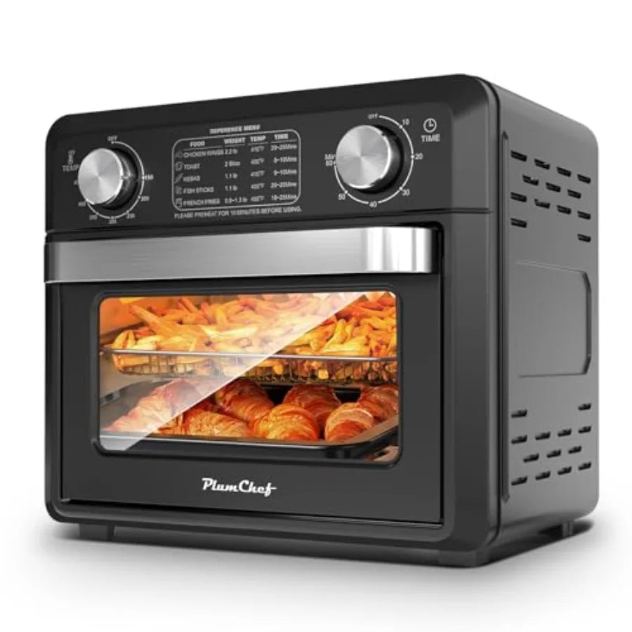 Compact Air Fryer Toaster Oven 11QT 2 Slice Toast Countertop Oven Warm Broil Toast Bake Air Fry Oil-Free 60-Minute Timer 1000W